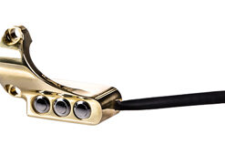 hand controls custom switch clamp 3-button right – brass