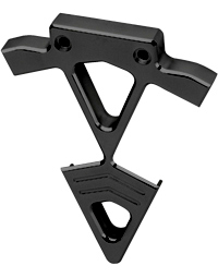 coil bracket diamond cut-out black