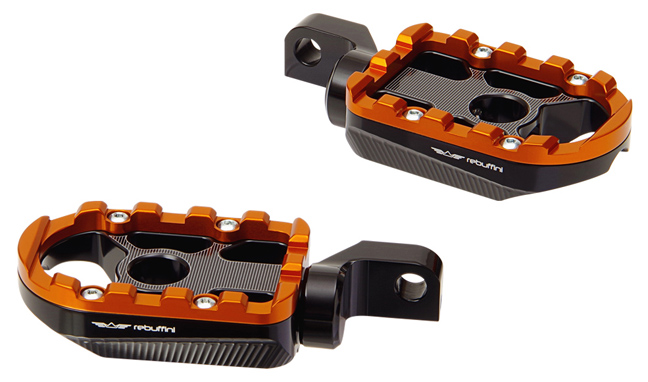 footpegs wheelie for rider on 2008-11 FXS / FXSB / FXCW – 2007-19 XL833 / XL1200 – orange