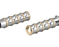 grips vintage polished brass & polished aluminum