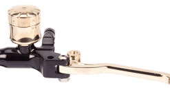 hand controls custom hydraulic clutch master cylinder – black and brass