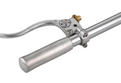 hand controls de luxe forged aluminum cable clutch – satined