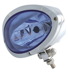 headlight cronus with mount chromed – blue headlamp