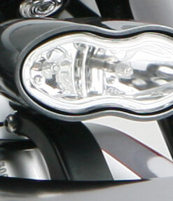 headlight mount cyclops for harleys – flat black