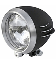 headlight unbreakable black with CNC machined details