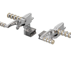 mid controls vintage with brake and hydr clutch master cylinders for evo type softails polished brass & polished aluminum