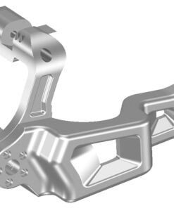swingarm M8 single sided with drive side brake system for 260 tires for milwaukee eight models polished