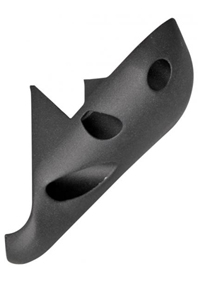 mounting bracket for Micro digital speedo on flat triple trees black