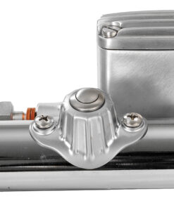 push-button de luxe satined chromed