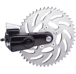 sprocket rotor kit slotted 51 tooth black – left or right side drive